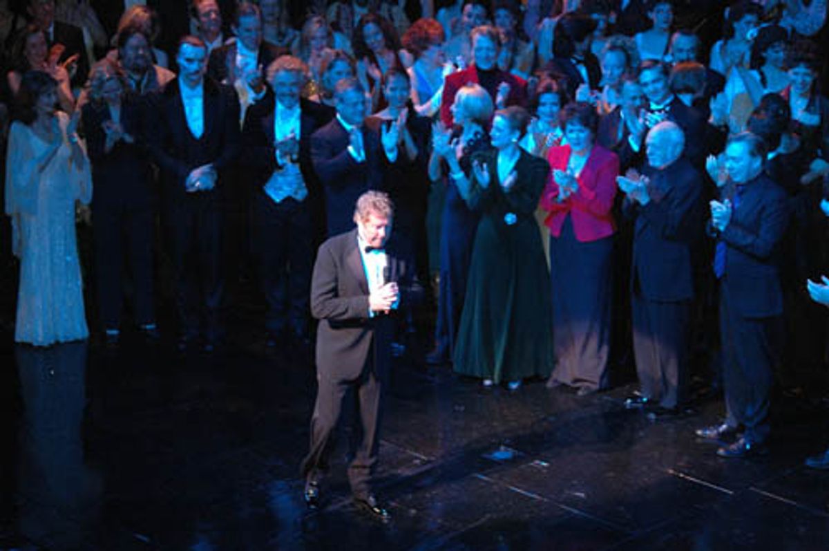 After an emotional speech about his history with the show, and what it was like seeing it for the first time as an audience member... at 